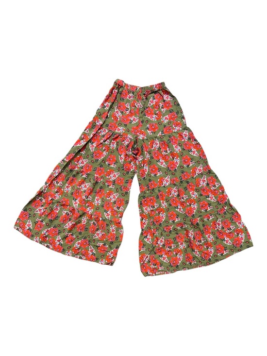 Natural Life Wide Leg Pants Boho Floral Rayon Elastic Waist XS - Picture 3 of 4